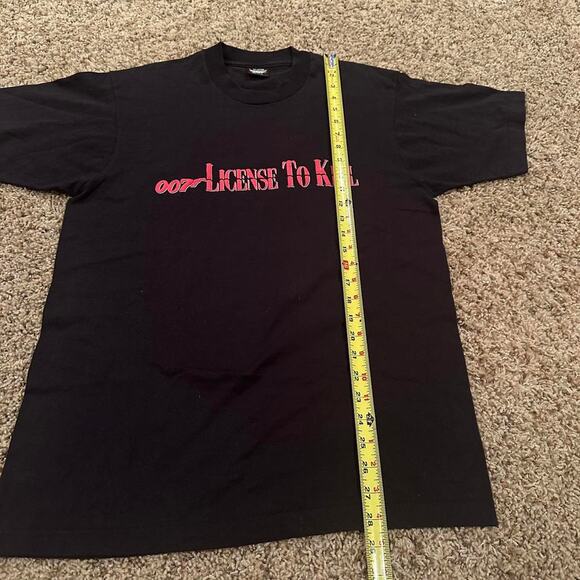 1985 Rare James Bond 007 License To Kill Movie Promo Shirt Sz.L Made in USA - Picture 6 of 7